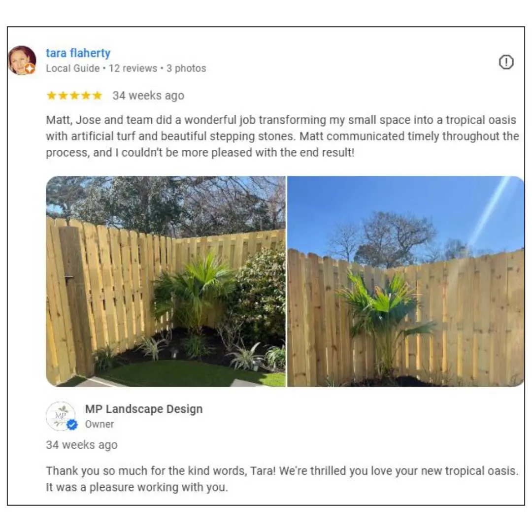 Landscape design and build customer review