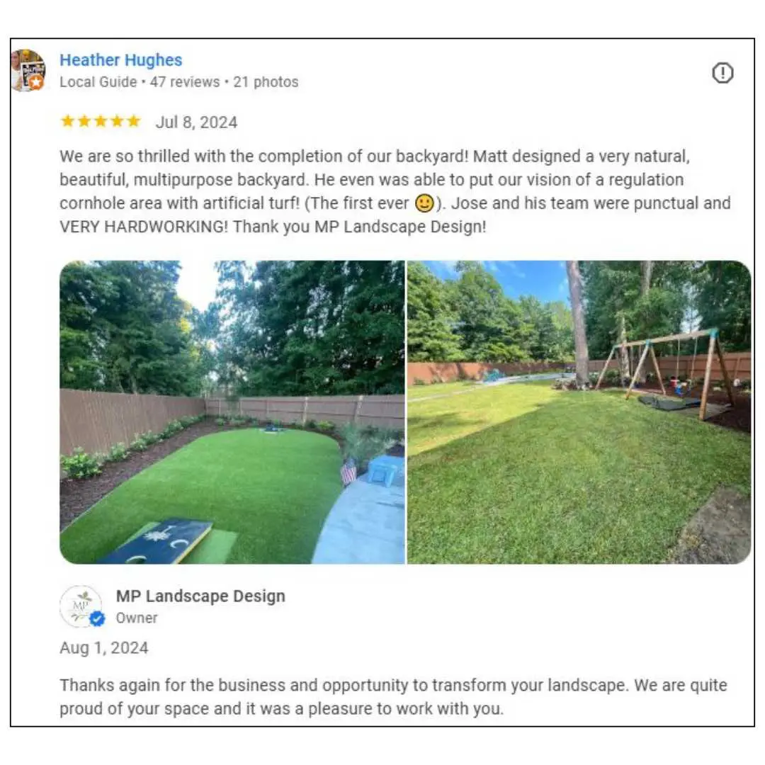 Landscape design and build customer review