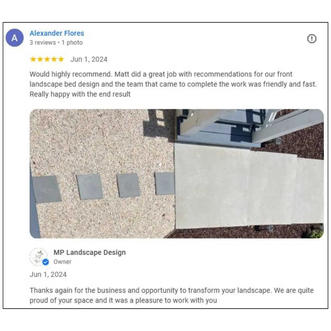 Landscape design and build customer review