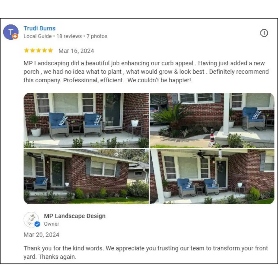 Landscape design and build customer review
