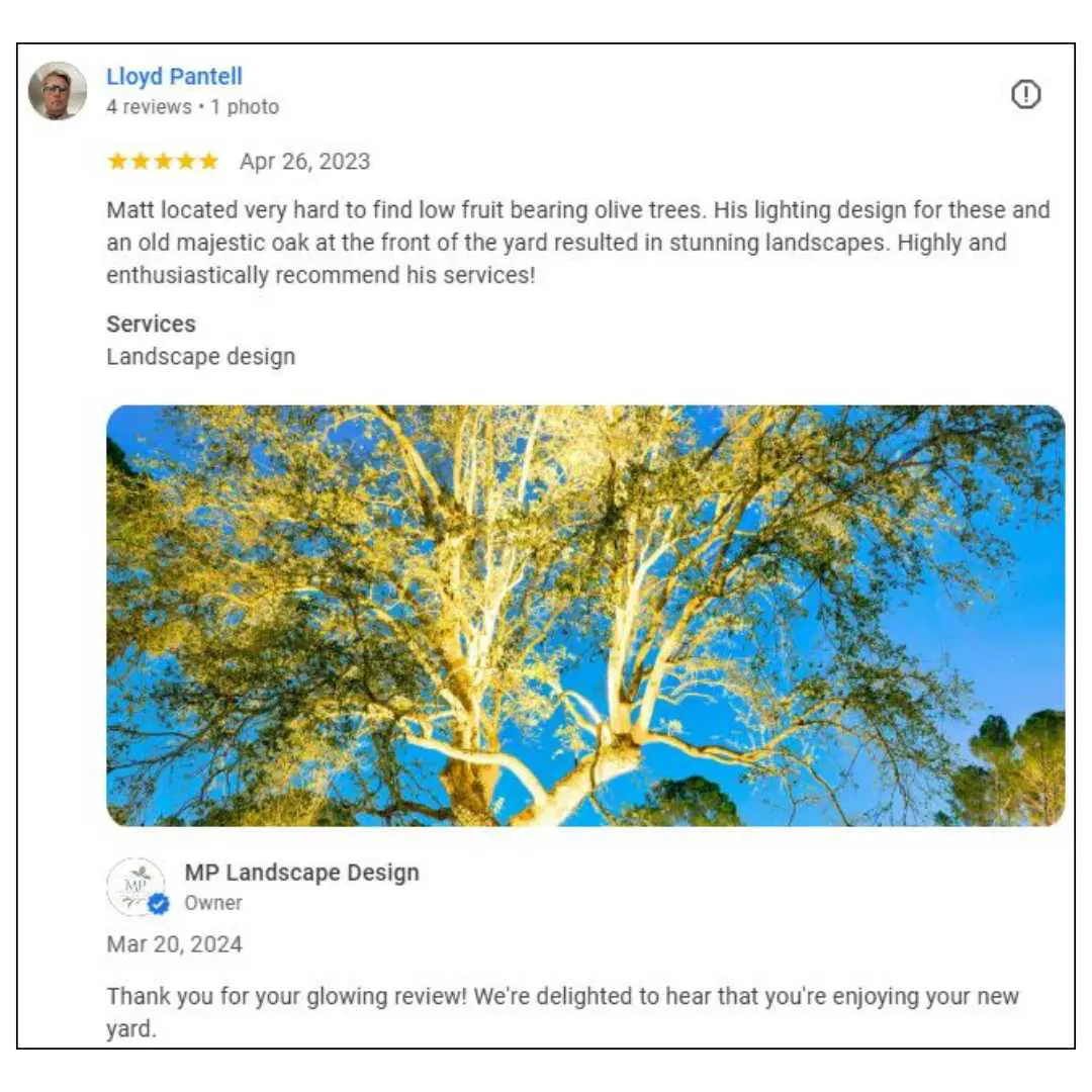 Landscape design and build customer review