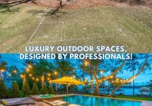 Before and after image of Landscape design services
